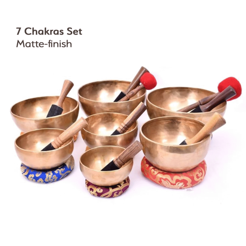 Handcrafted Set of 7 Bowls for Sound Therapy - Image 2