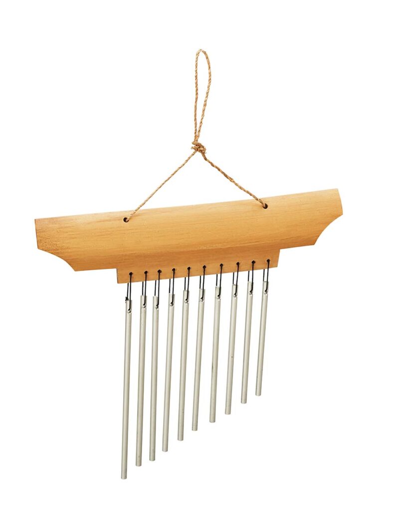 Mini Bamboo and Aluminium Bar Chime - Image 3