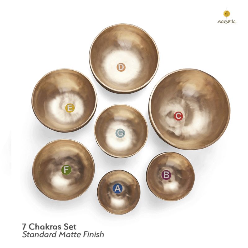 Handcrafted Set of 7 Bowls for Sound Therapy - Image 3