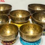 Handmade chakra singing bowl set of seven