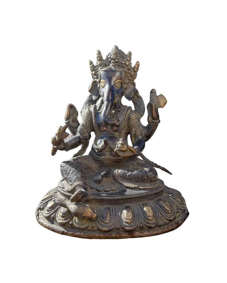Grand bronze Ganesha statue, 20 inches