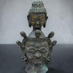 Antique Nepalese bronze Buddha statue