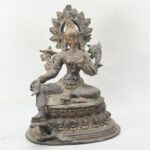 Green Tara bronze statue